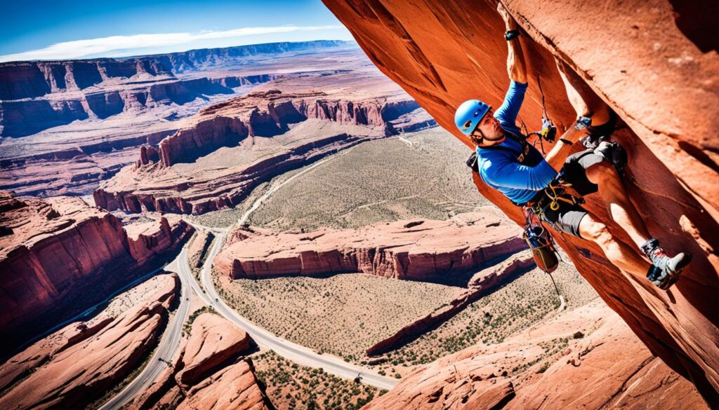 rock climbing moab rock climbing moab