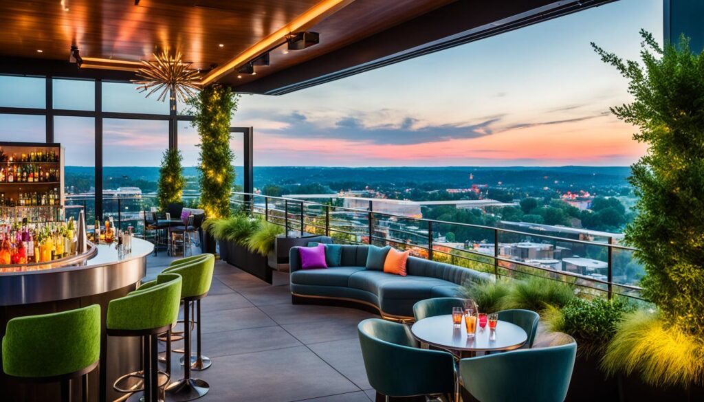 rooftop cocktail lounge