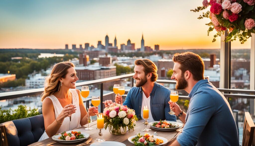 rooftop dining in Wilmington