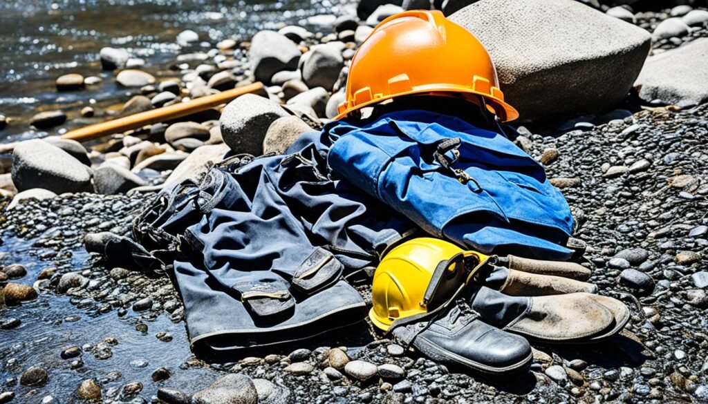 safety precautions gold panning