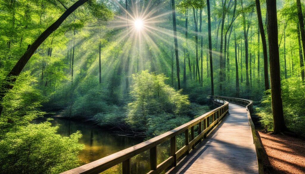 scenic trails near Columbia SC