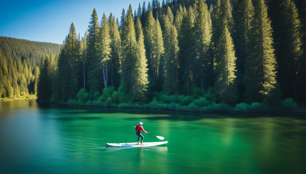 stand-up paddleboarding experience in Central Oregon