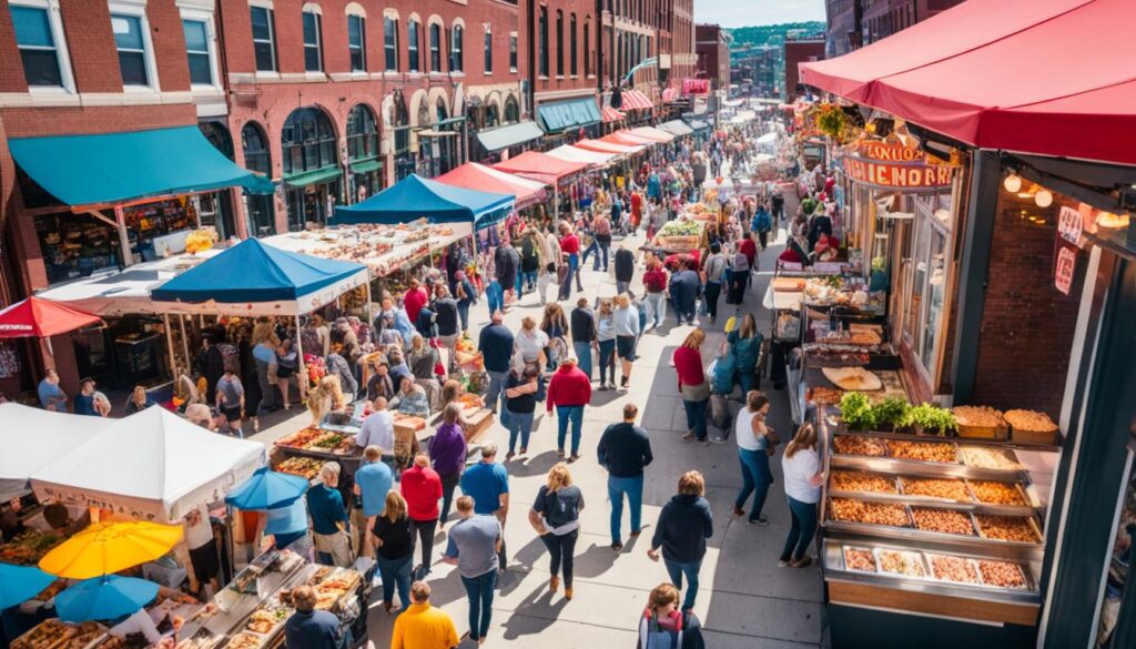 top food stalls at Findlay Market top food stalls at Findlay Market