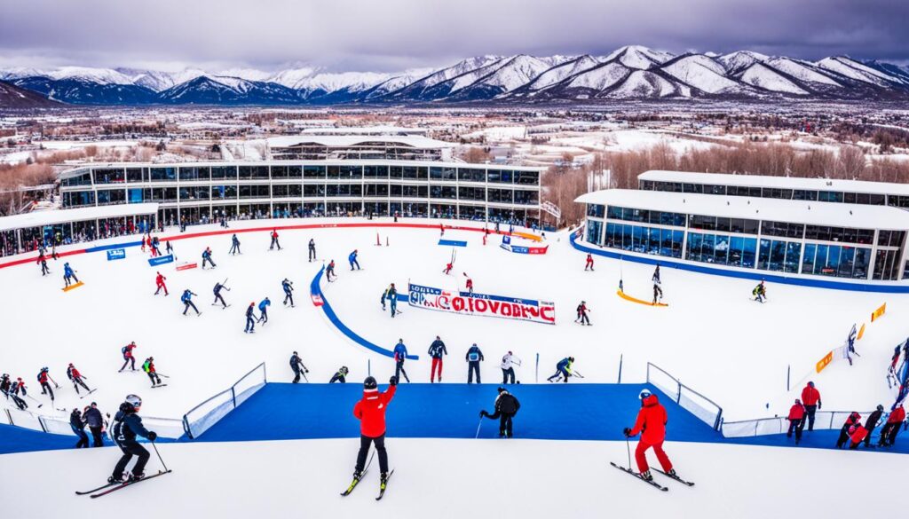 winter sports in Utah Olympic Park