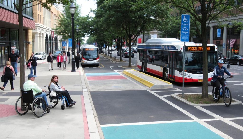Accessibility options for getting around in Downtown Silver Spring Accessibility options for getting around in Downtown Silver Spring