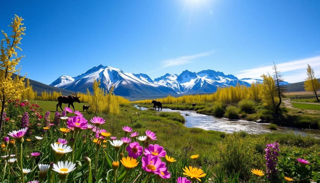 Advantages of spring visit Denali