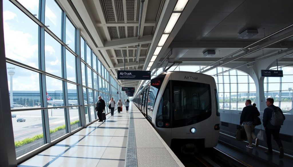 AirTrain Newark for getting around Newark Airport