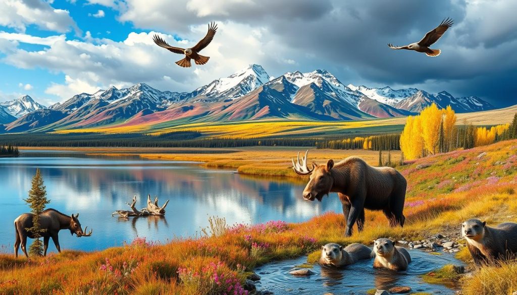 Alaskan wildlife in Denali National Park Alaskan wildlife in Denali National Park