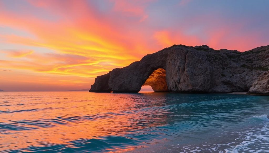 Aphrodite's Rock sunset views Aphrodite's Rock sunset views