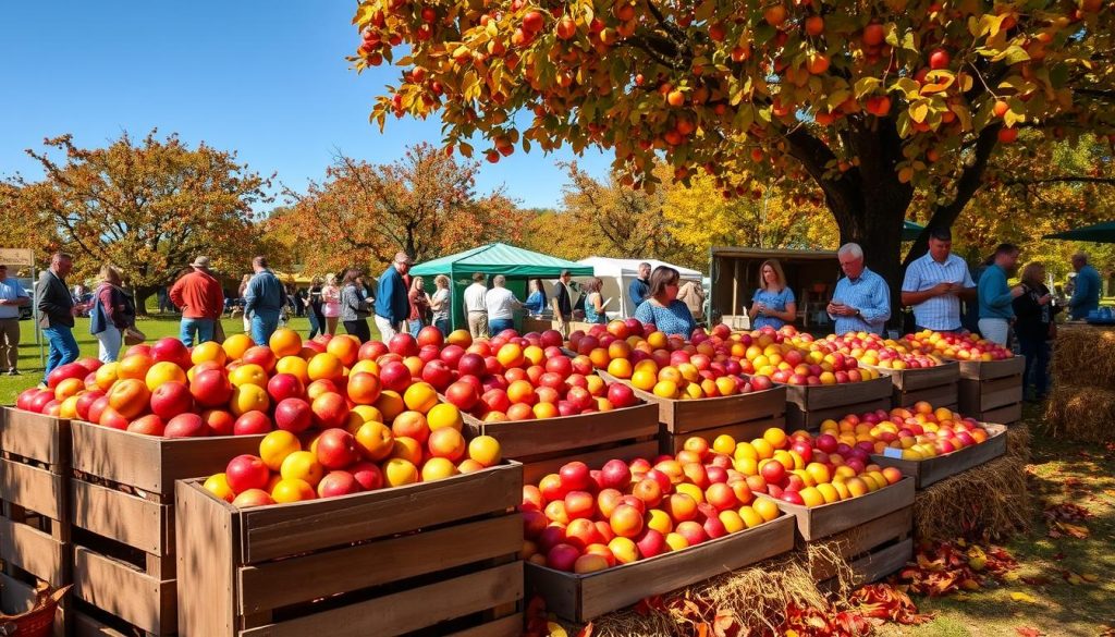 Apples at an apple festival