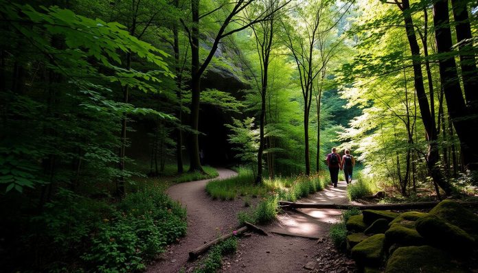 Are there any easy hikes in Mammoth Cave National Park?