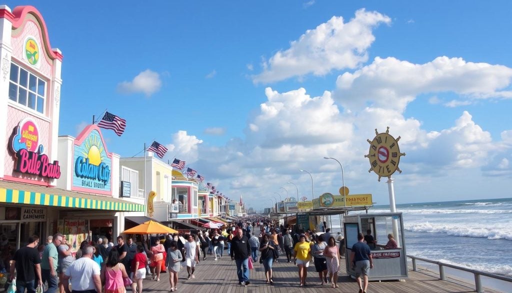 Atlantic City Boardwalk shopping