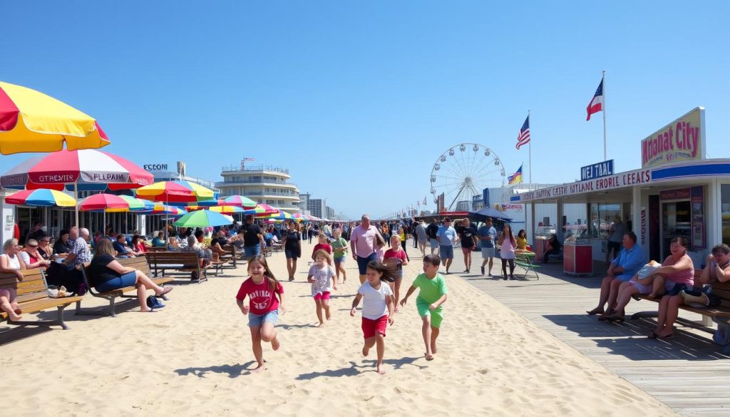 Atlantic City boardwalk family fun Atlantic City boardwalk family fun