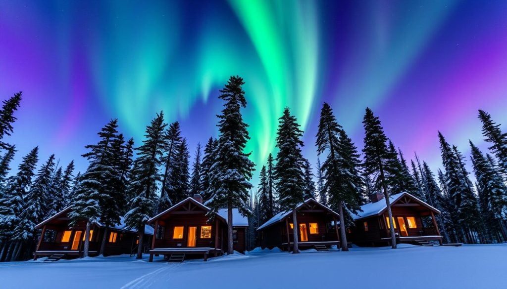 Aurora borealis hotels Fairbanks