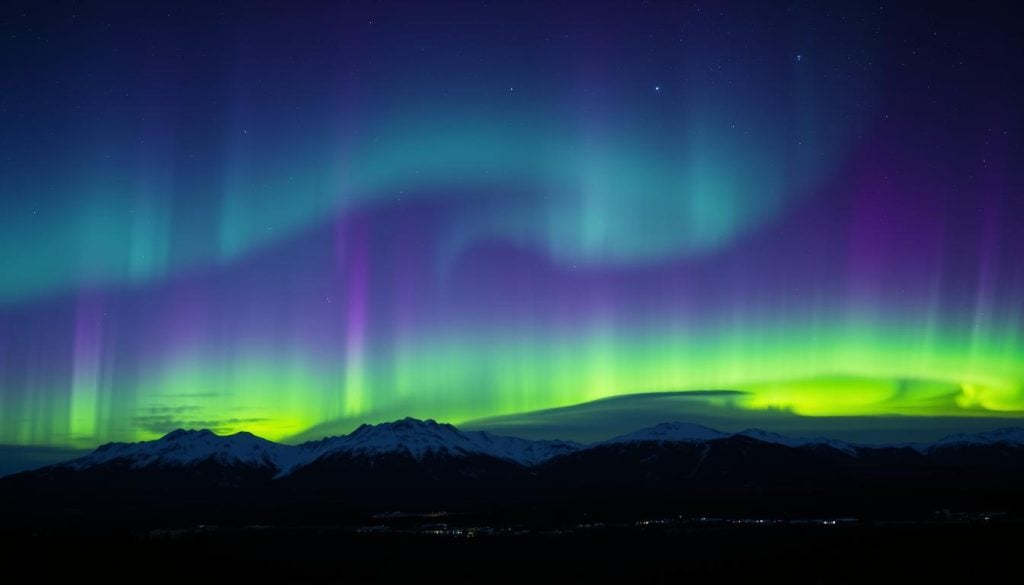 Aurora displays in Juneau