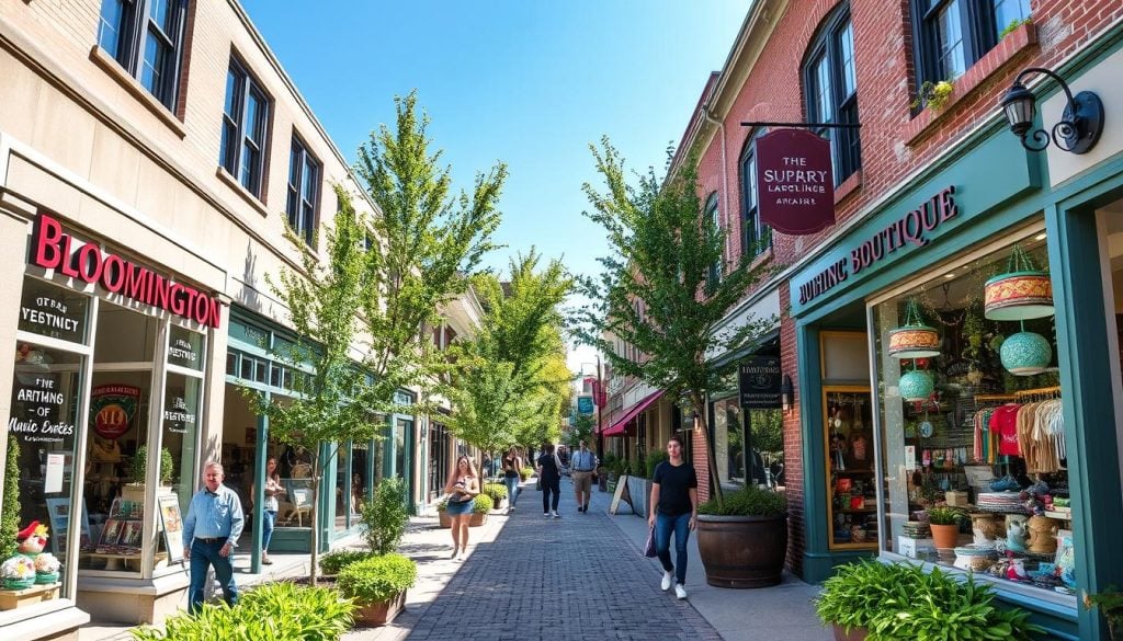 Bloomington boutique shopping district