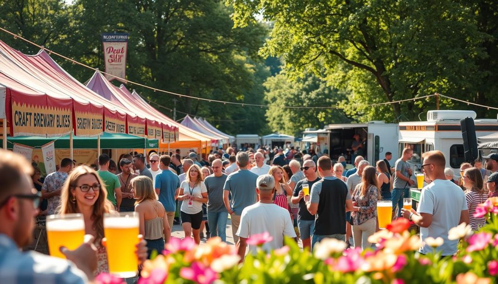 Bloomington brewery tour festival atmosphere