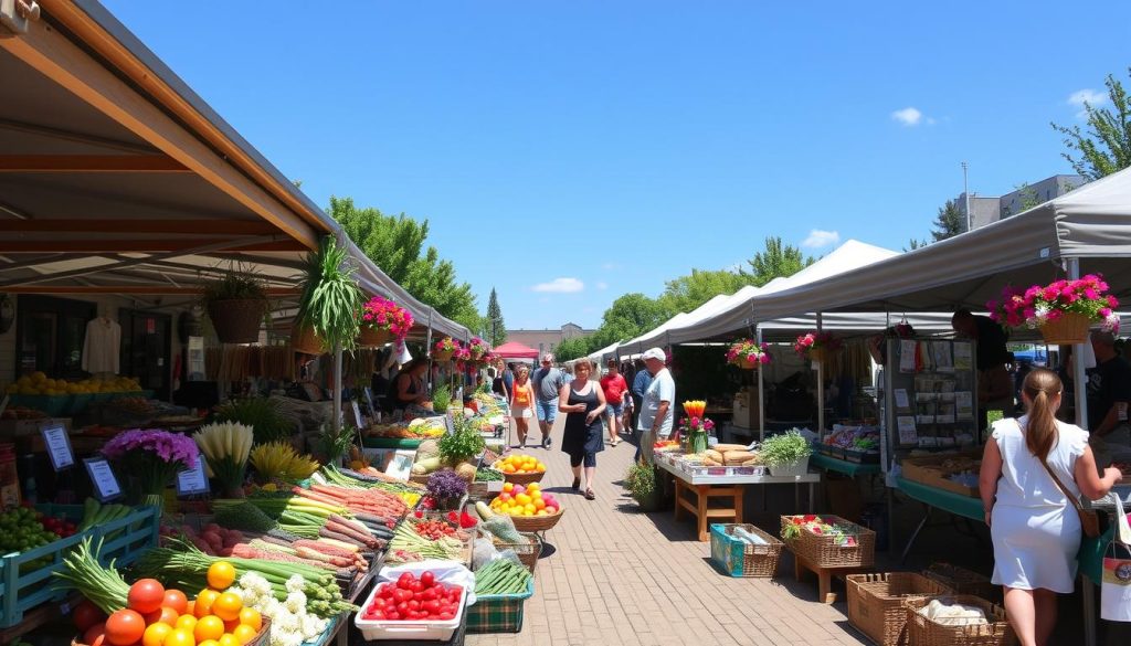 Bloomington farmers markets with seasonal products