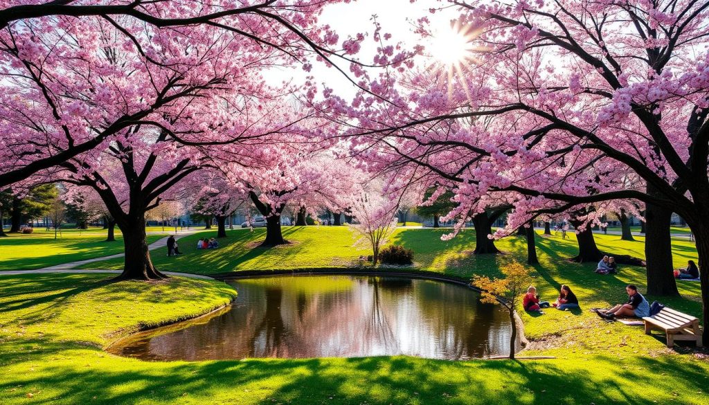 Branch Brook Park cherry blossom season Branch Brook Park cherry blossom season