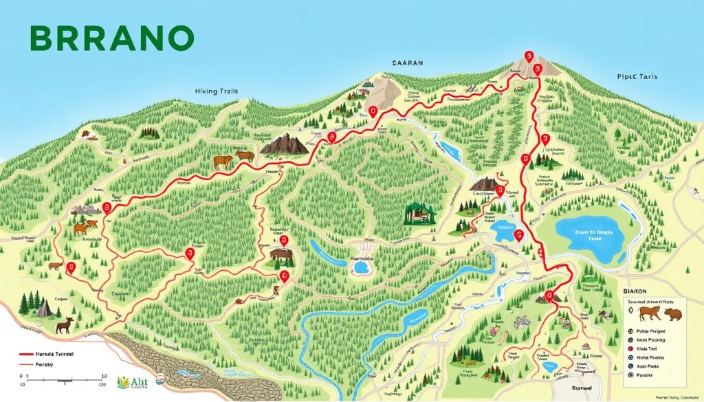 Branson hiking trails map Branson hiking trails map