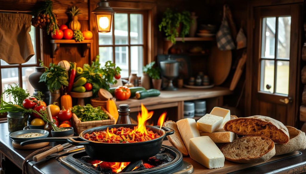 Cabin cuisine and local flavors Cabin cuisine and local flavors