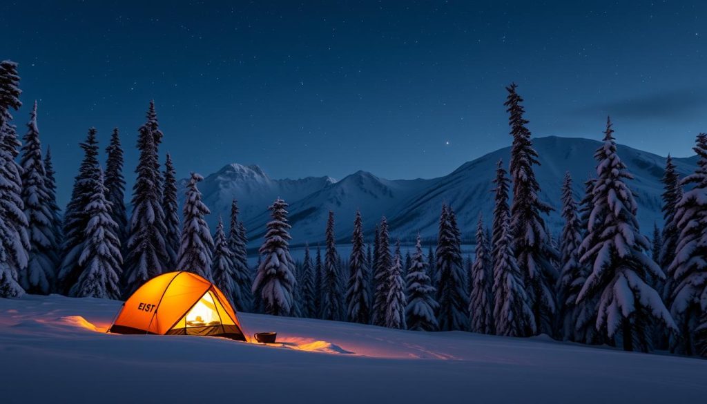 Camping Denali during the winter Camping Denali during the winter