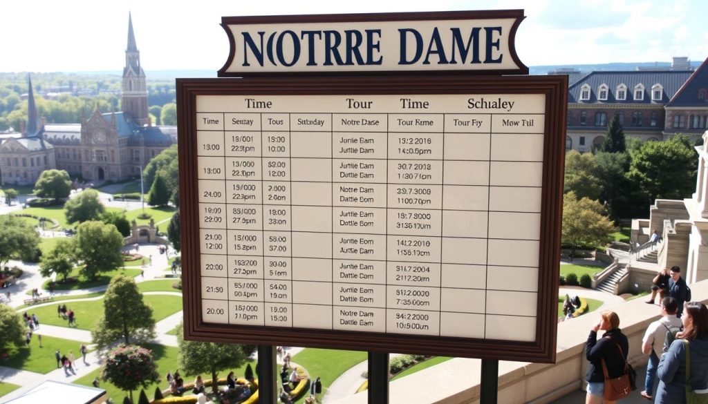 Campus tour schedule Notre Dame Campus tour schedule Notre Dame