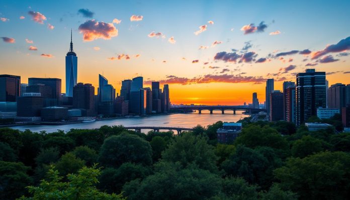 Can you see the New York skyline from Hoboken?