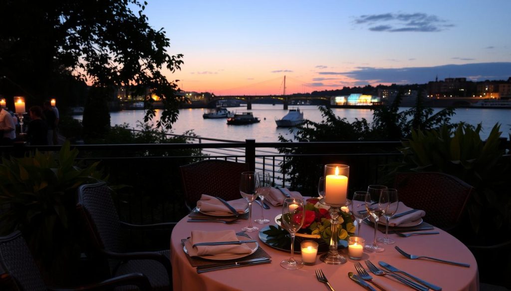 Captain's Quarters riverside dining experience Captain's Quarters riverside dining experience