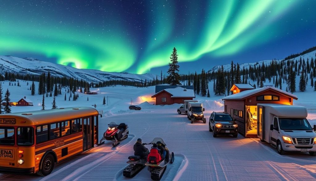 Chena Hot Springs transportation options Chena Hot Springs transportation options