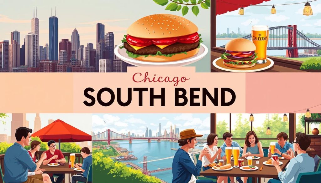 Chicago to South Bend travel dining options Chicago to South Bend travel dining options