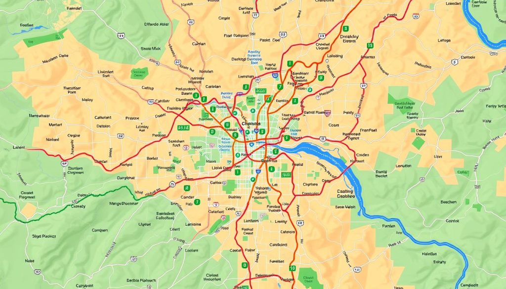 Columbia bike maps