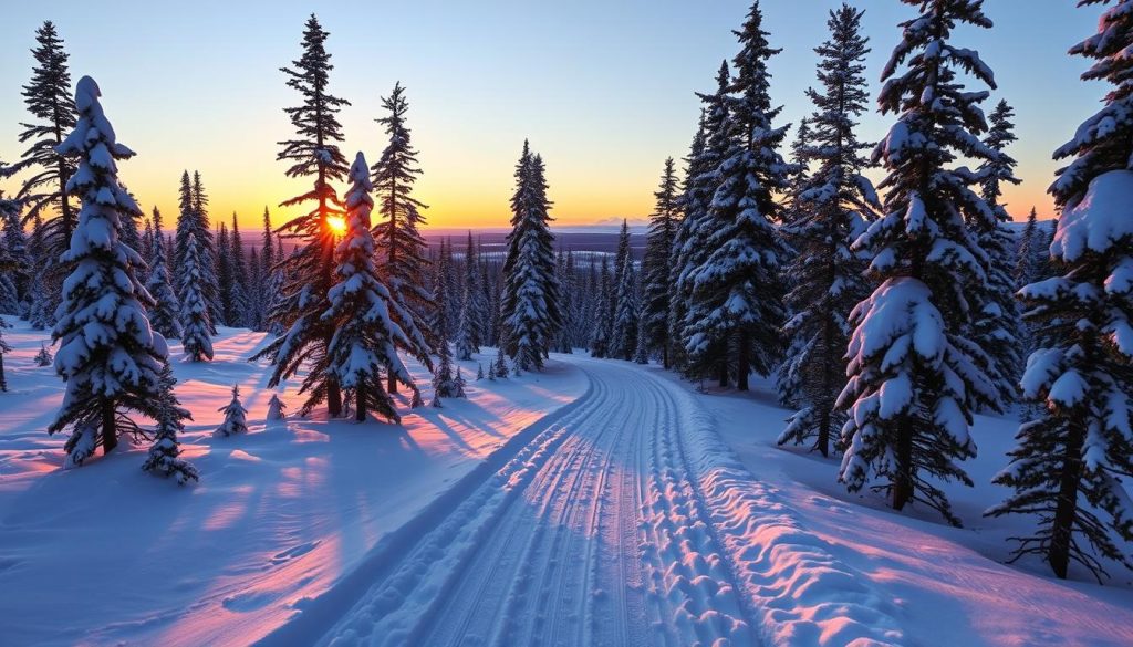 Cross-country skiing in Fairbanks