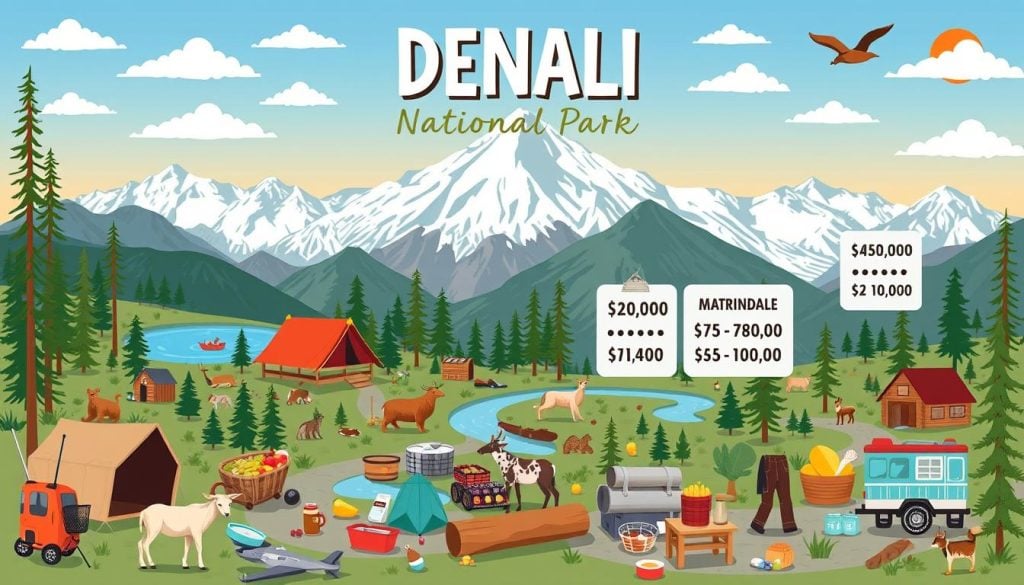 Denali National Park average daily expenses