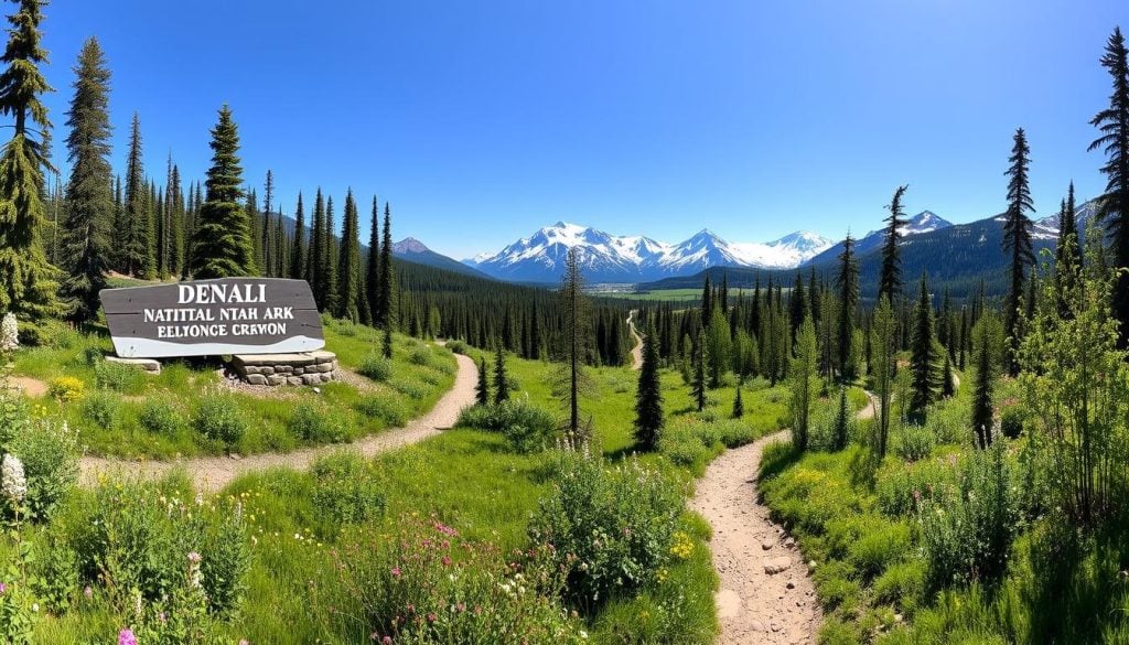 Denali National Park entrance trails