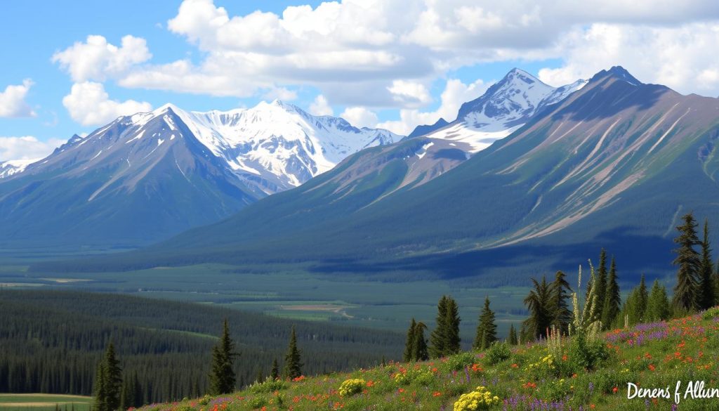 Denali National Park in Alaskan wilderness Denali National Park in Alaskan wilderness