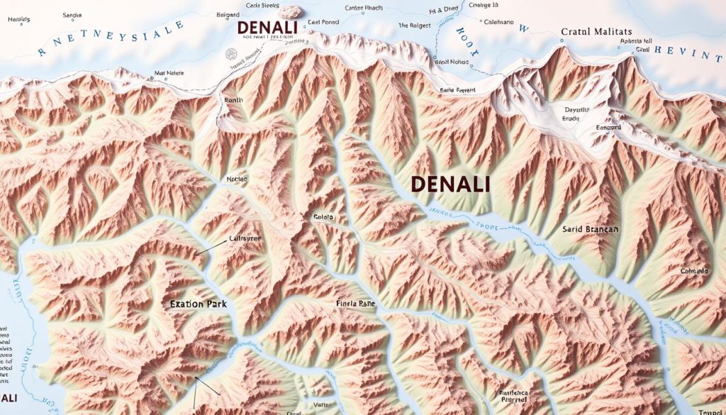 Denali National Park map