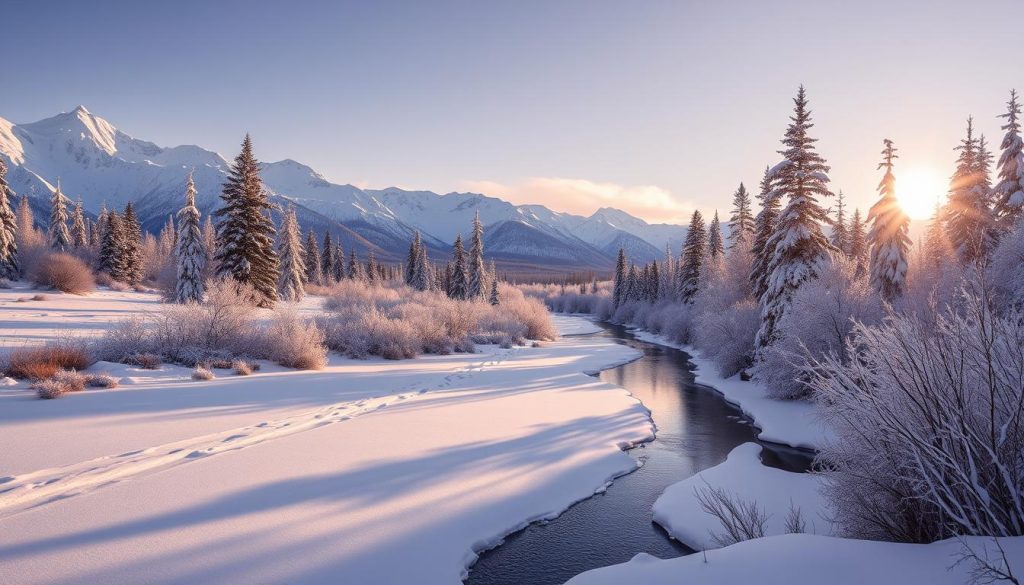 Denali National Park winter weather