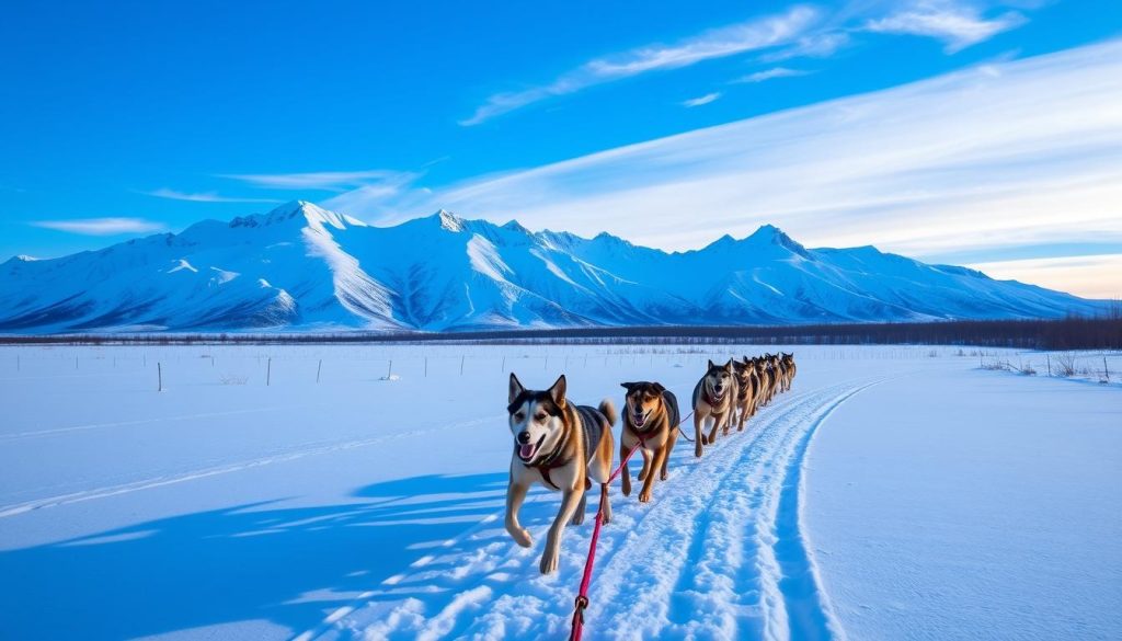 Denali Park dog sledding