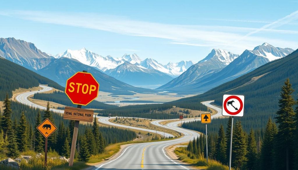 Denali Park road rules and regulations