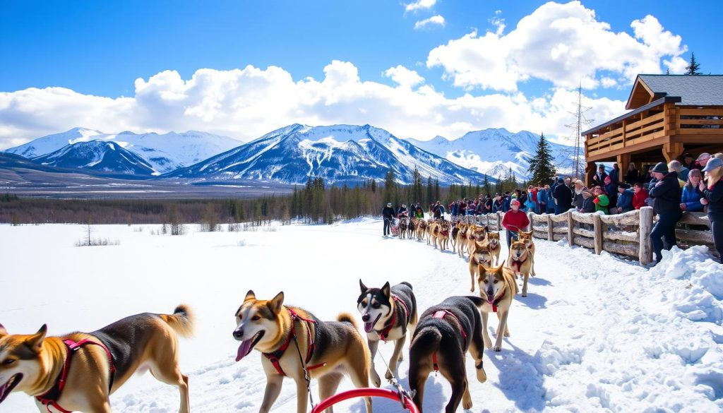 Denali Park sled dog demonstrations