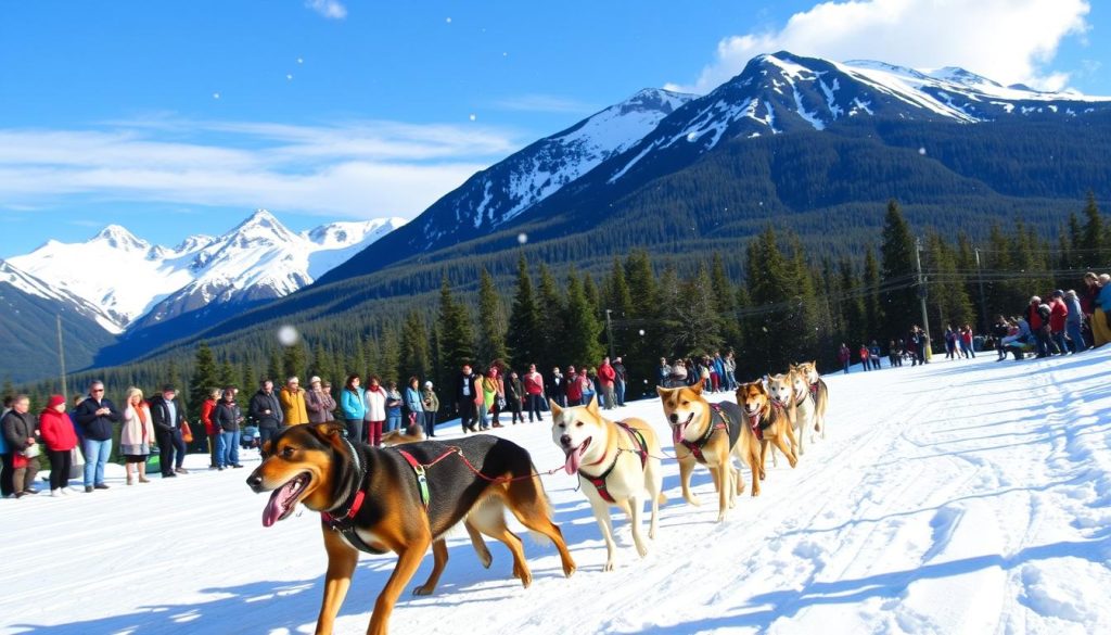 Denali Park sled dog demonstrations