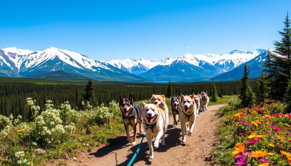 Denali Park sled dog demonstrations