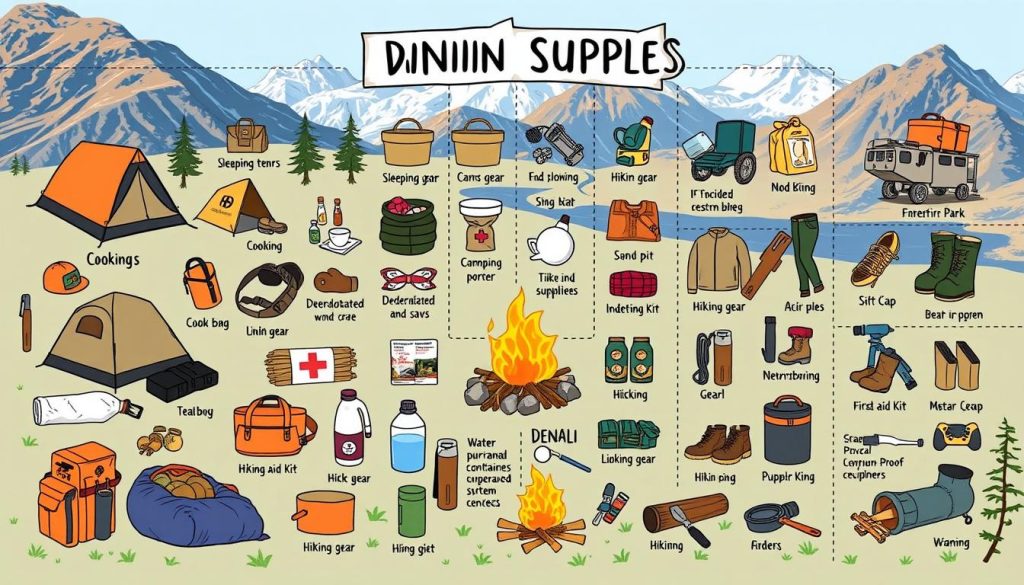 Denali camping supplies checklist