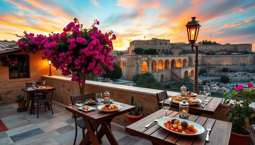 Dining in Mdina Dining in Mdina
