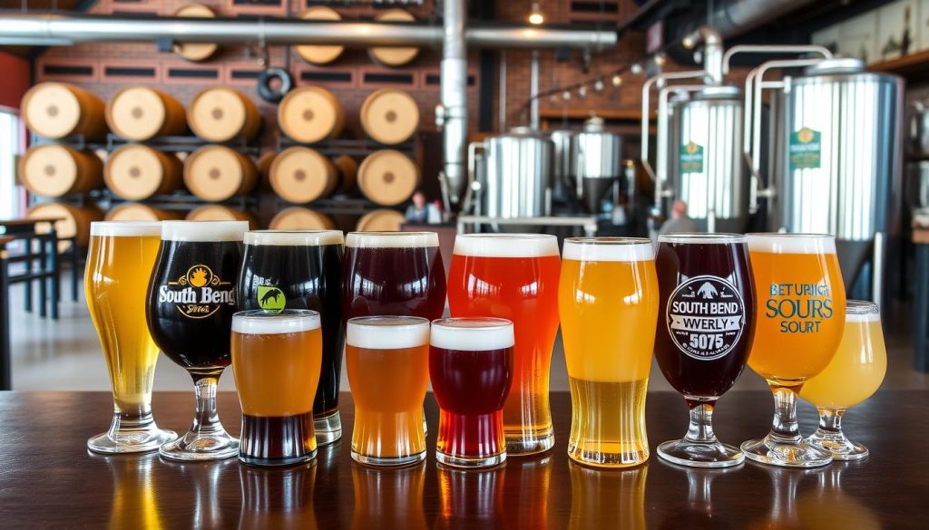 Diverse beer styles South Bend