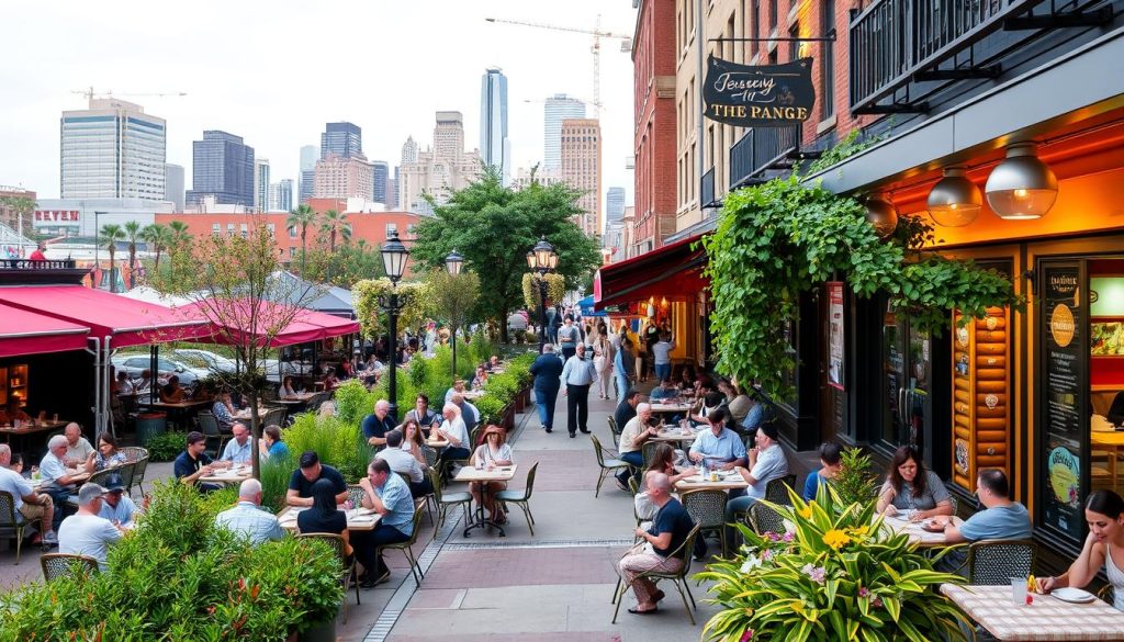 Downtown Jersey City vibrant dining scene and attractions