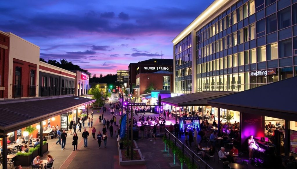 Downtown Silver Spring nightlife