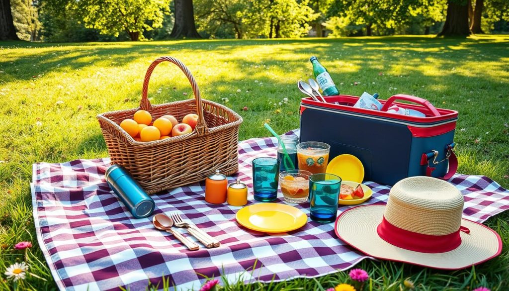 Essential picnic gear and supplies Essential picnic gear and supplies