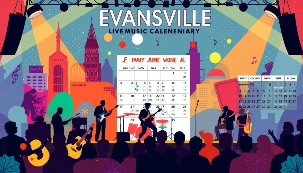 Evansville live music calendar